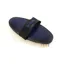 Shires EZI-GROOM Grip Body Brush with Goat Hair in Navy